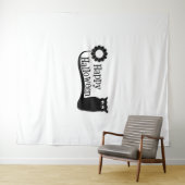 Tenture Joyeux Halloween (En situation (horizontale))