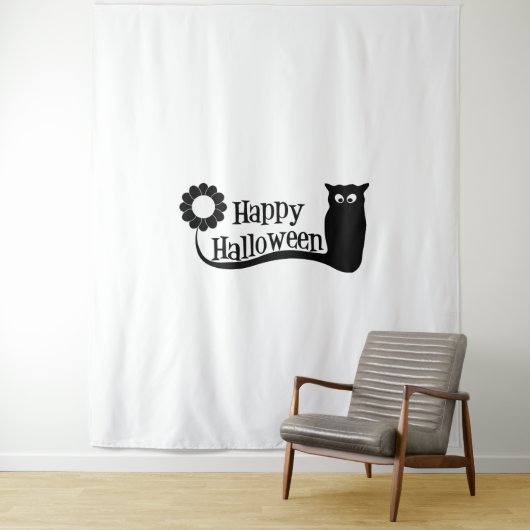 Tenture Joyeux Halloween (En situation)