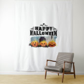 Tenture Joyeux Halloween (En situation)