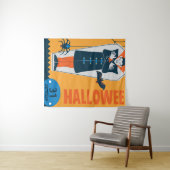 Tenture Joyeux Halloween (En situation (horizontale))