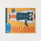 Tenture Joyeux Halloween (Devant (Horizontal))