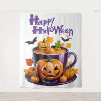 Tenture Joyeux Halloween Jack-O-Lantern Tasse de Bière