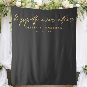 Tenture Joyeux Jour après l'élégante arrière-plan Mariage