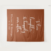 Tenture Joyeux Jour après Mariage Photo Prop arrière-plan (Devant (Horizontal))