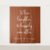 Tenture Joyeux Jour après Mariage Photo Prop arrière-plan (Devant)