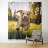 Tenture Joyeux Labrador Puppy Running (En situation)