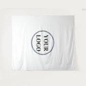 Tenture Joyeux Moderne Élégant Joli Noël Logo de Vacances (Devant (Horizontal))