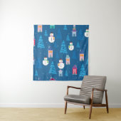 Tenture Joyeux Motif de Noël (En situation)