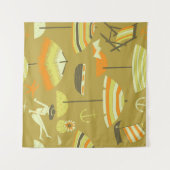 Tenture Joyeux Motif sans couture en été (Devant (Horizontal))