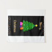 Tenture Joyeux mur de Noël (Devant (Horizontal))