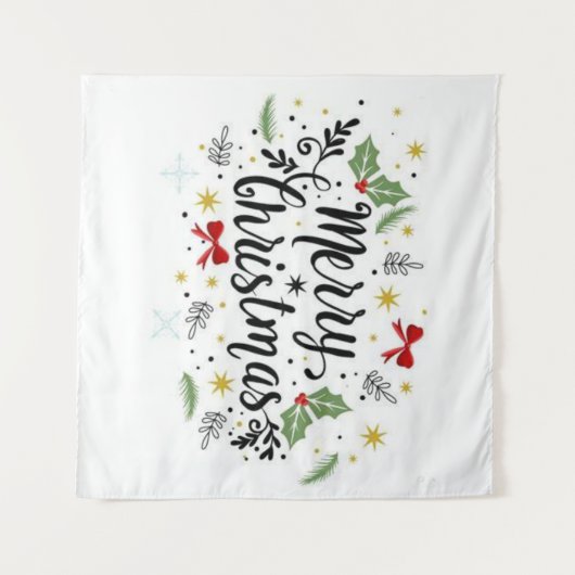 Tenture Joyeux Noël (Devant (Horizontal))