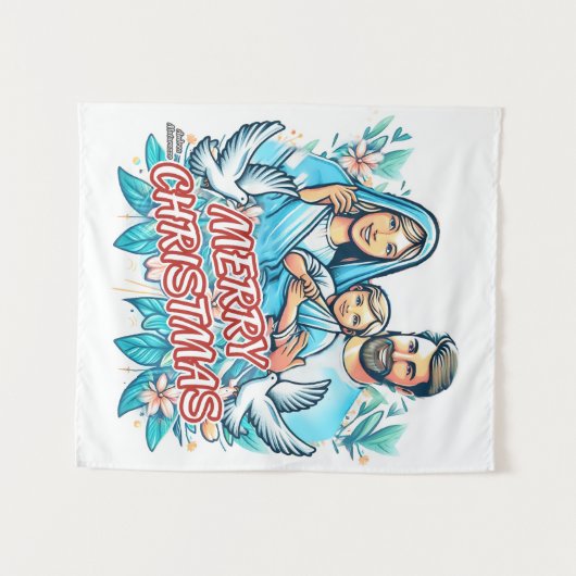 Tenture Joyeux Noël (Devant (Horizontal))