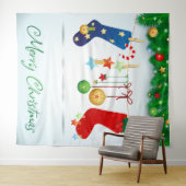 Tenture Joyeux Noël  (En situation (horizontale))