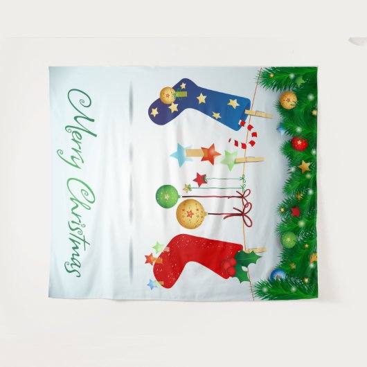 Tenture Joyeux Noël  (Devant (Horizontal))