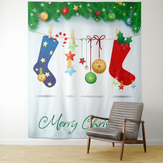 Tenture Joyeux Noël (En situation)