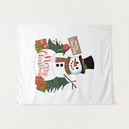 Tenture Joyeux Noël (Devant (Horizontal))