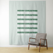 Tenture Joyeux Noël, Art de Noël Vert, Vacances (En situation)