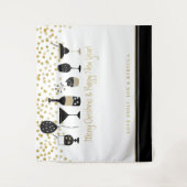 Tenture Joyeux Noël Artsy Dénomination de la fête virtuell (Devant)