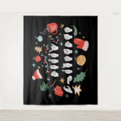 Tenture Joyeux Noël - ASL American Sign Language III (Devant)