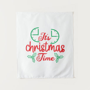 Tenture Joyeux Noël C'est le temps de Noël