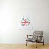 Tenture Joyeux Noël C'est le temps de Noël (En situation)
