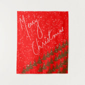 Tenture Joyeux Noël Dessiné à la Main (Devant)