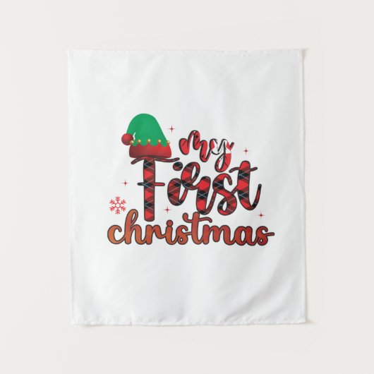Tenture Joyeux Noël Mon Premier Noël (Devant)