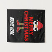 TENTURE JOYEUX NOËL PERSONNALISÉ  (Devant (Horizontal))