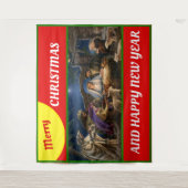 Tenture Joyeux noël pour les fenêtres jetez une couverture (Devant)