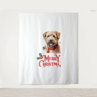 Tenture Joyeux Noël Staffordshire Bull Terrier