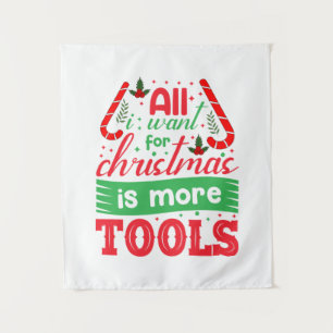 Tenture Joyeux Noël Tout ce que je veux pour Noël
