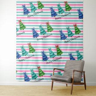 Tenture Joyeux Noël Trio Arbre