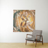 Tenture Joyeux or d'anniversaire (En situation (horizontale))