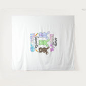 Tenture Joyeux Pâques Chaque Lapin Est Professeur Préféré  (Devant (Horizontal))