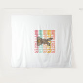 Tenture Joyeux Pâques Pastel Printemps Leopard Lapin Lapin (Devant (Horizontal))
