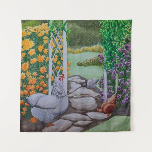 Tenture Joyeux Parc du poulet (Devant)