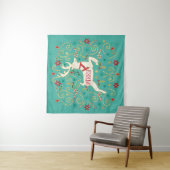 Tenture Joyeux renne de Teal de vacances (En situation)