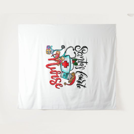 Tenture Joyeux rennes de Noël (Devant (Horizontal))