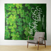 Tenture Joyeux St. Patrick's Day | Toile de fond pour self (En situation (horizontale))