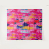 Tenture Joyeux Vibrant rose Abstrait (Devant (Horizontal))