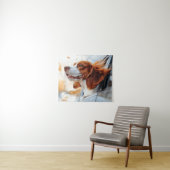 Tenture Joyful Dog in the Wind Art Print (En situation (horizontale))