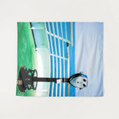 Tenture Jumelles touristiques bleues et vertes (Devant (Horizontal))