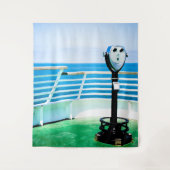 Tenture Jumelles touristiques bleues et vertes (Devant)