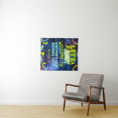 Tenture Jump Trampoline Neon Symbole de fête d'anniversair (En situation (horizontale))