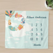 Tenture Jungle Animals Neutral Baby Blanket