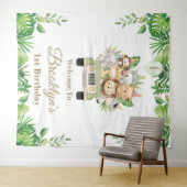 Tenture Jungle Animals Safari Car Adventure Party Backdrop (En situation (horizontale))