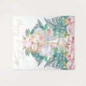 Tenture Jungle Animaux Joyeux Anniversaire (Devant (Horizontal))