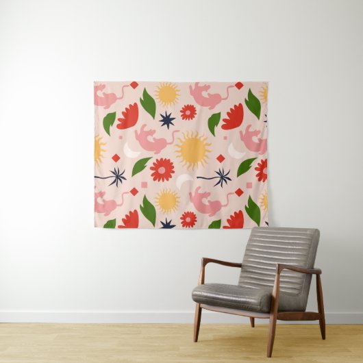 Tenture Jungle céleste (En situation (horizontale))