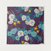 Tenture jungle florale avec serpents sans couture motif, t (Devant (Horizontal))