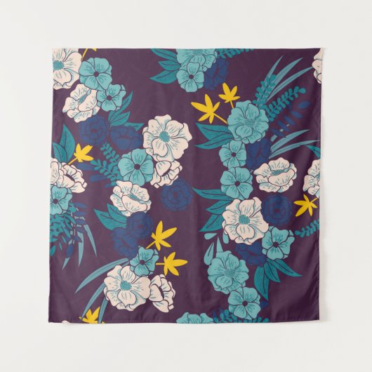 Tenture jungle florale avec serpents sans couture motif, t (Devant)